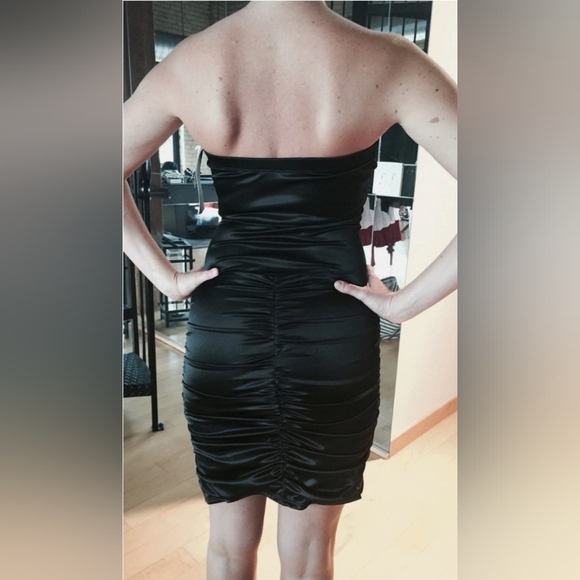 Ruby Rox Vintage Strapless Black Dress - Picture 6 of 6